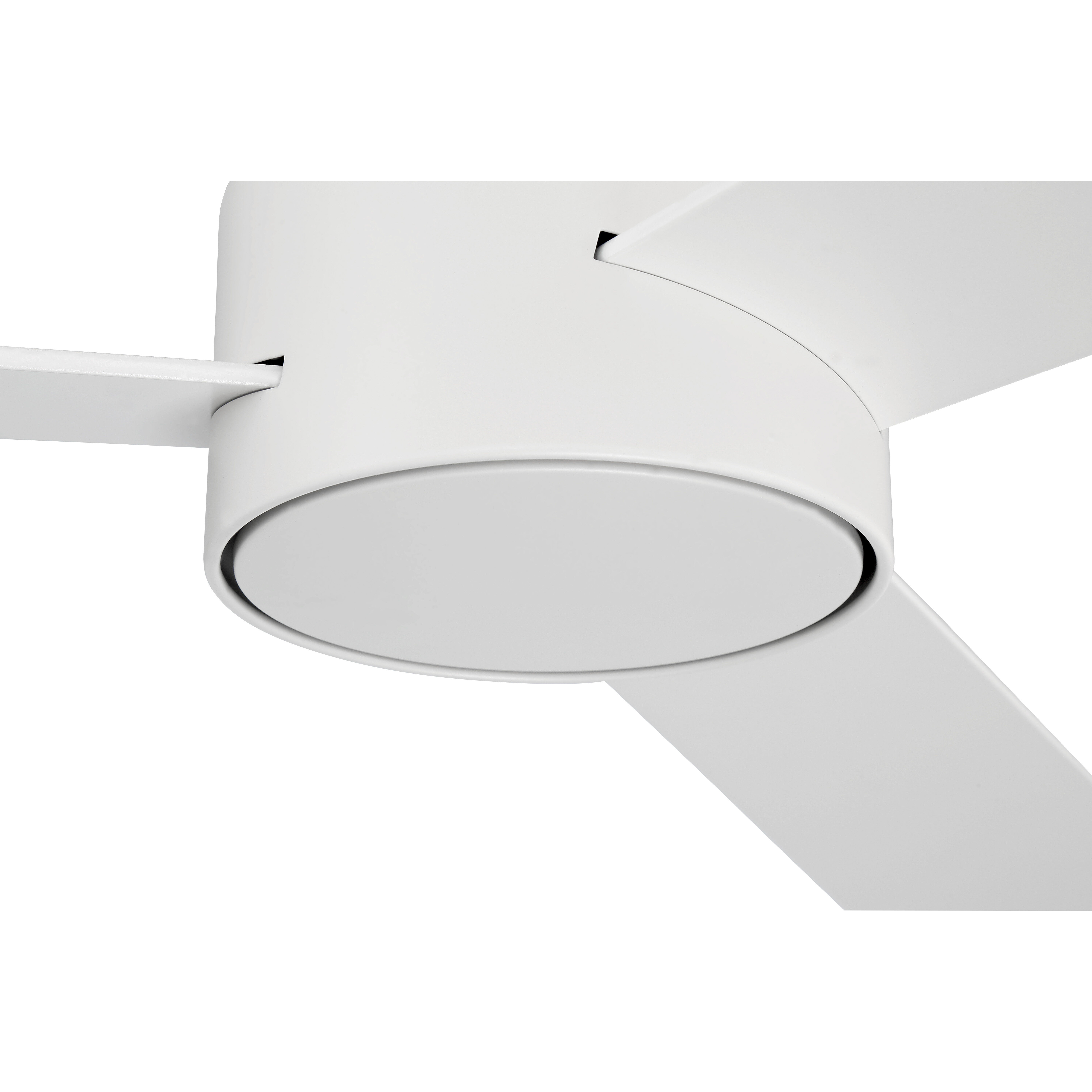 Provision 52 inch Matte White with White/White Blades Ceiling Fan