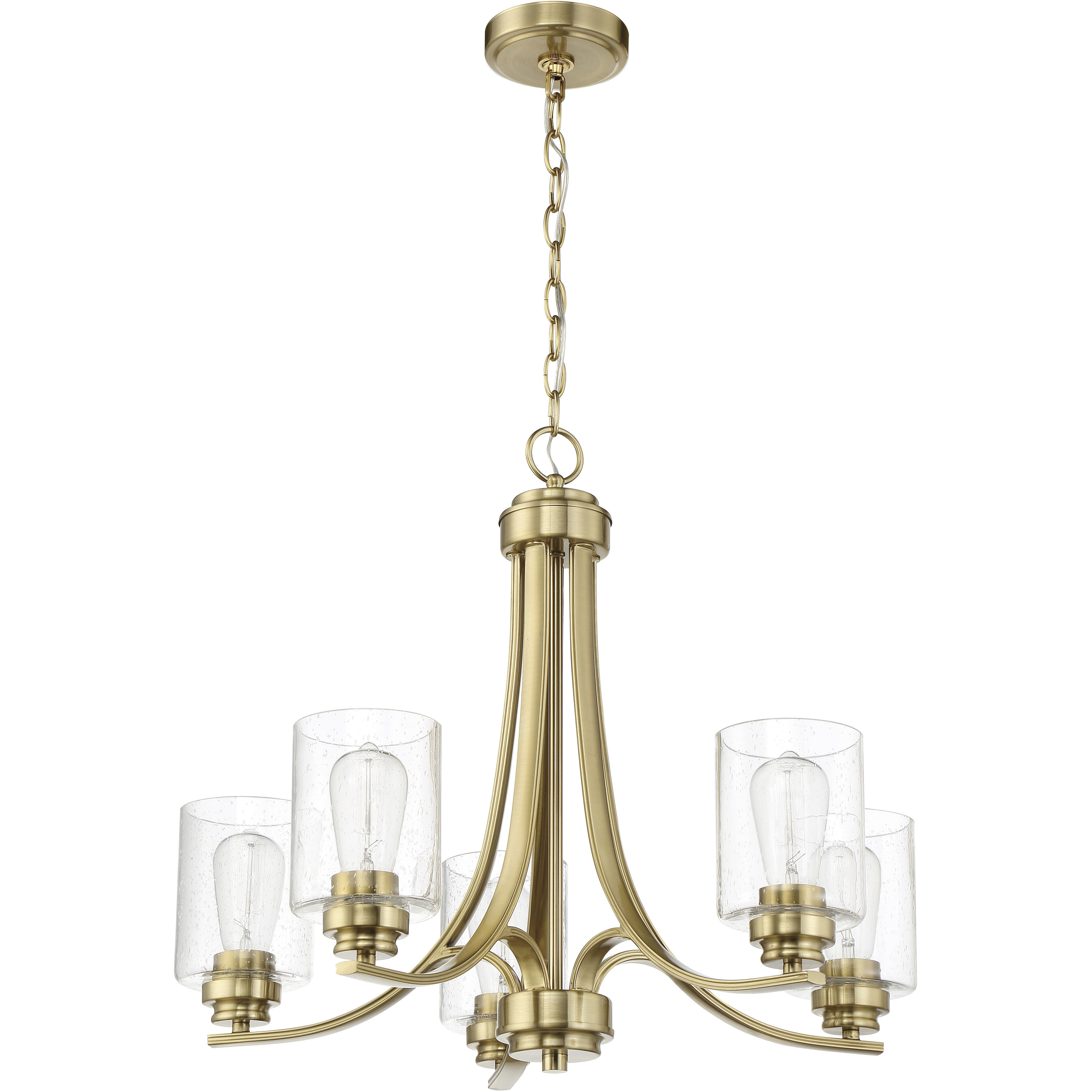 Satin brass deals chandelier