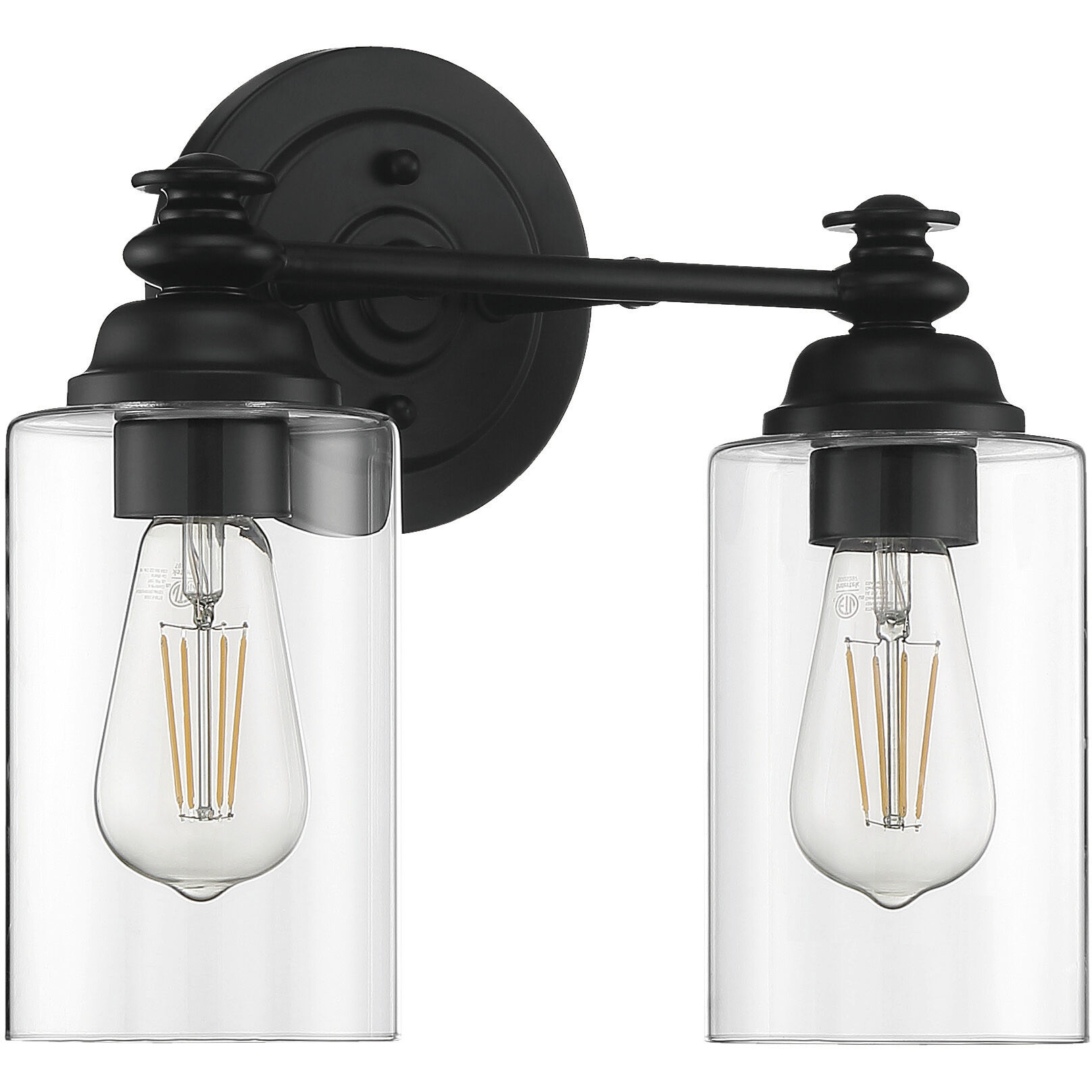 Neighborhood Dardyn 2 Light 13 inch Flat Black Vanity Light Wall Light 