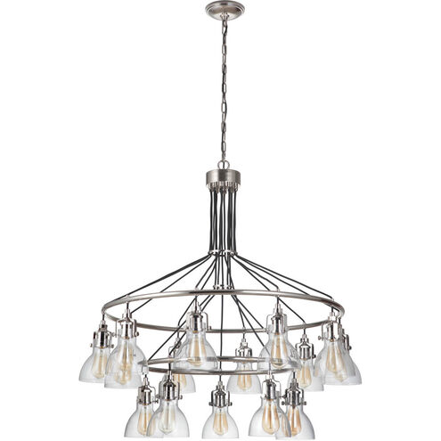 Gallery State House 15 Light 42 inch Polished Nickel Chandelier Ceiling Light