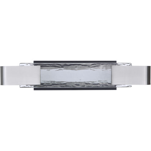 Harmony LED 24 inch Flat Black / Polished Nickel Vanity Light Wall Light