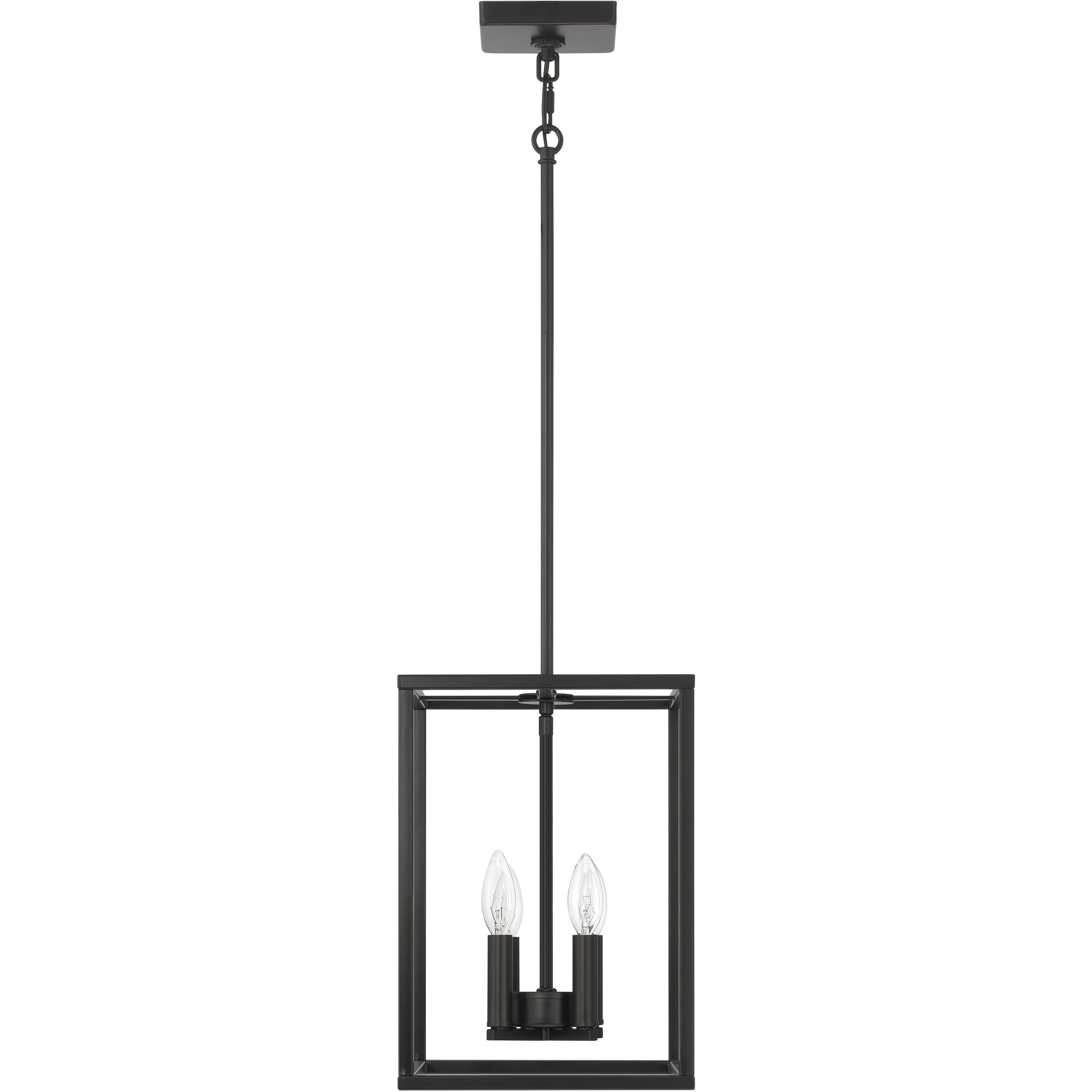 Signature 4 Light 10 inch Flat Black Foyer Light Ceiling Light