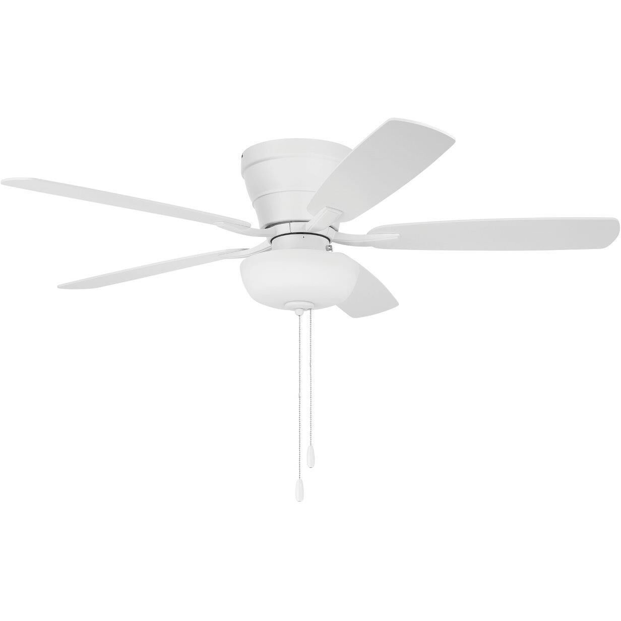 Wheeler 52 inch White with White/Washed Oak Blades Fan