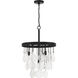 Vesi 4 Light 18 inch Flat Black Pendant Ceiling Light