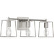 Dunn 3 Light 23 inch Brushed Polished Nickel Vanity Light Wall Light