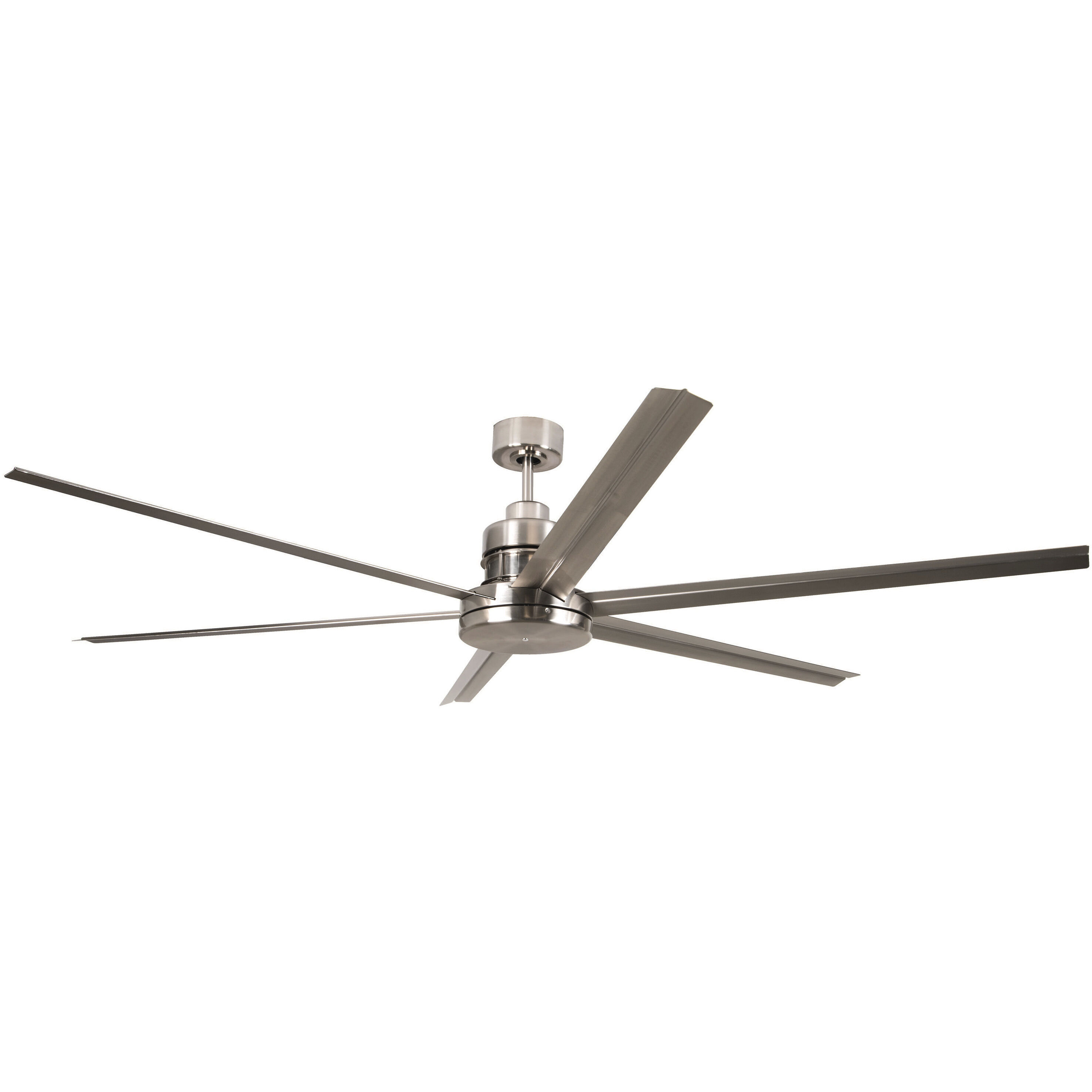 Mondo 72 inch Brushed Polished Nickel with Brushed Nickel Blades Ceiling Fan