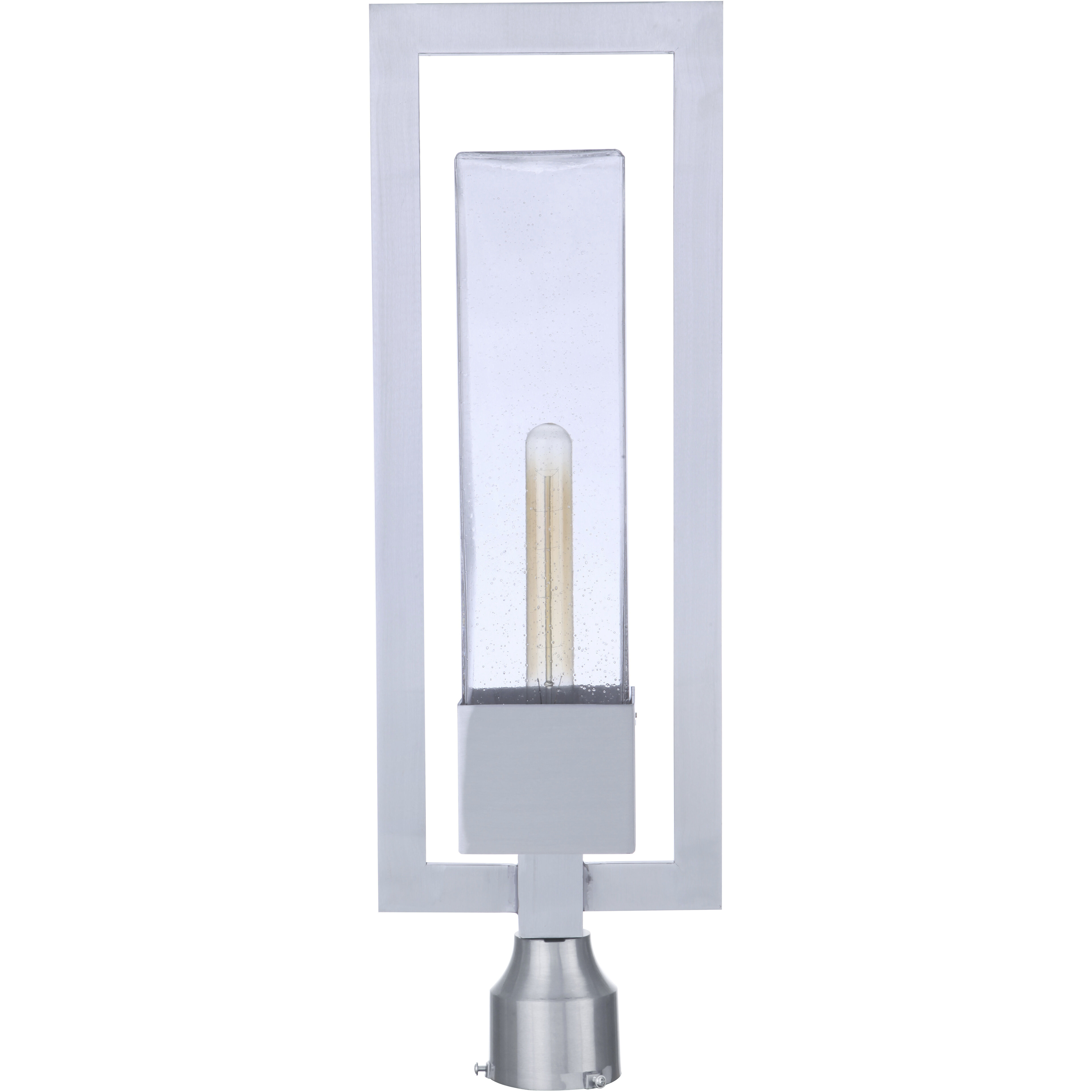 Perimeter 1 Light 25.13 inch Satin Aluminum Outdoor Post Mount