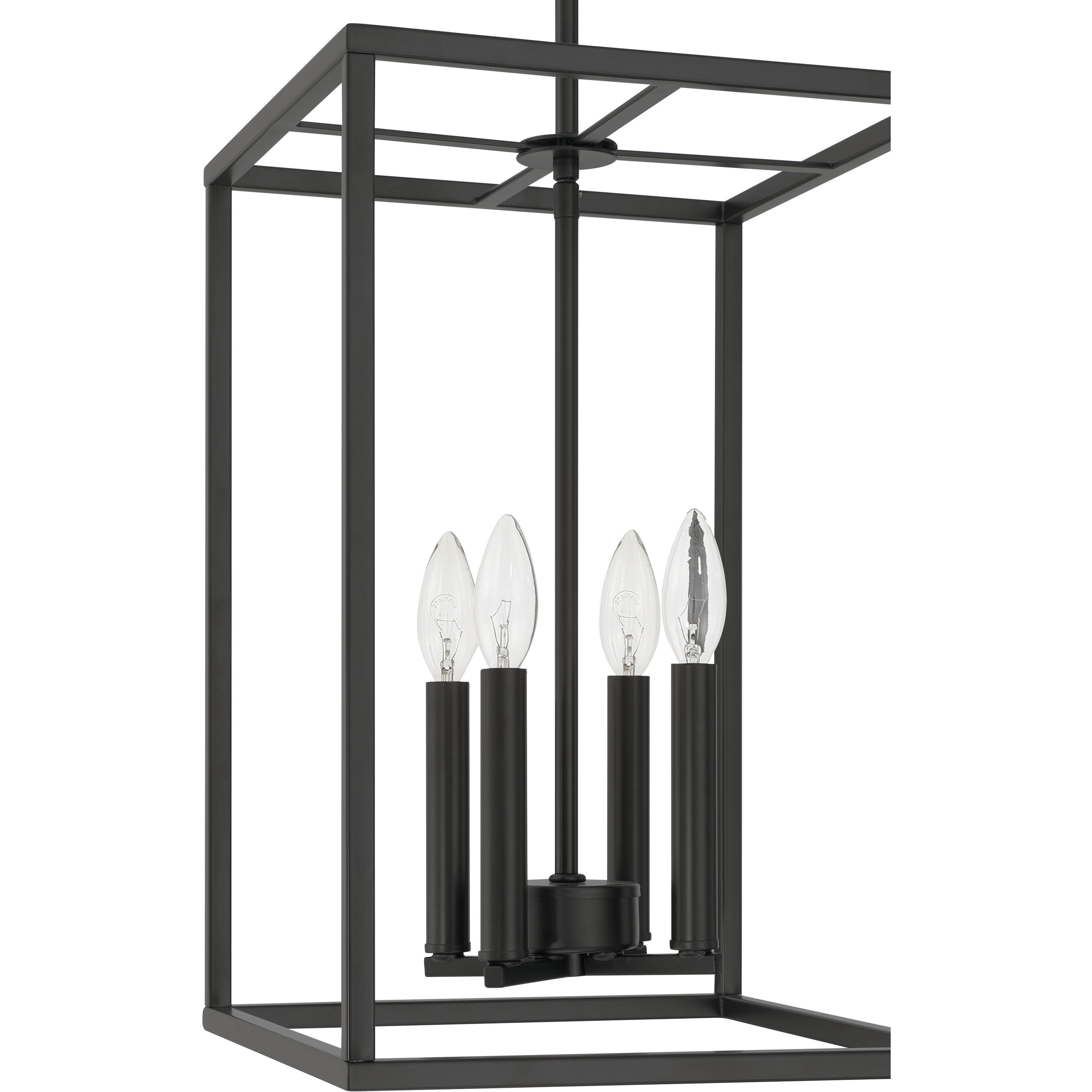 Signature 4 Light 12 inch Flat Black Foyer Light Ceiling Light