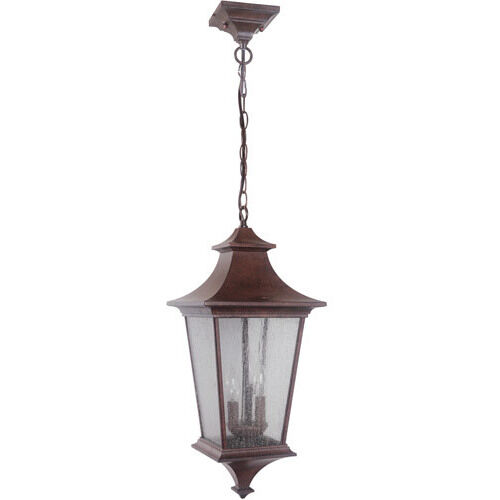Argent II 3 Light 10 inch Aged Bronze Textured Outdoor Pendant, Large