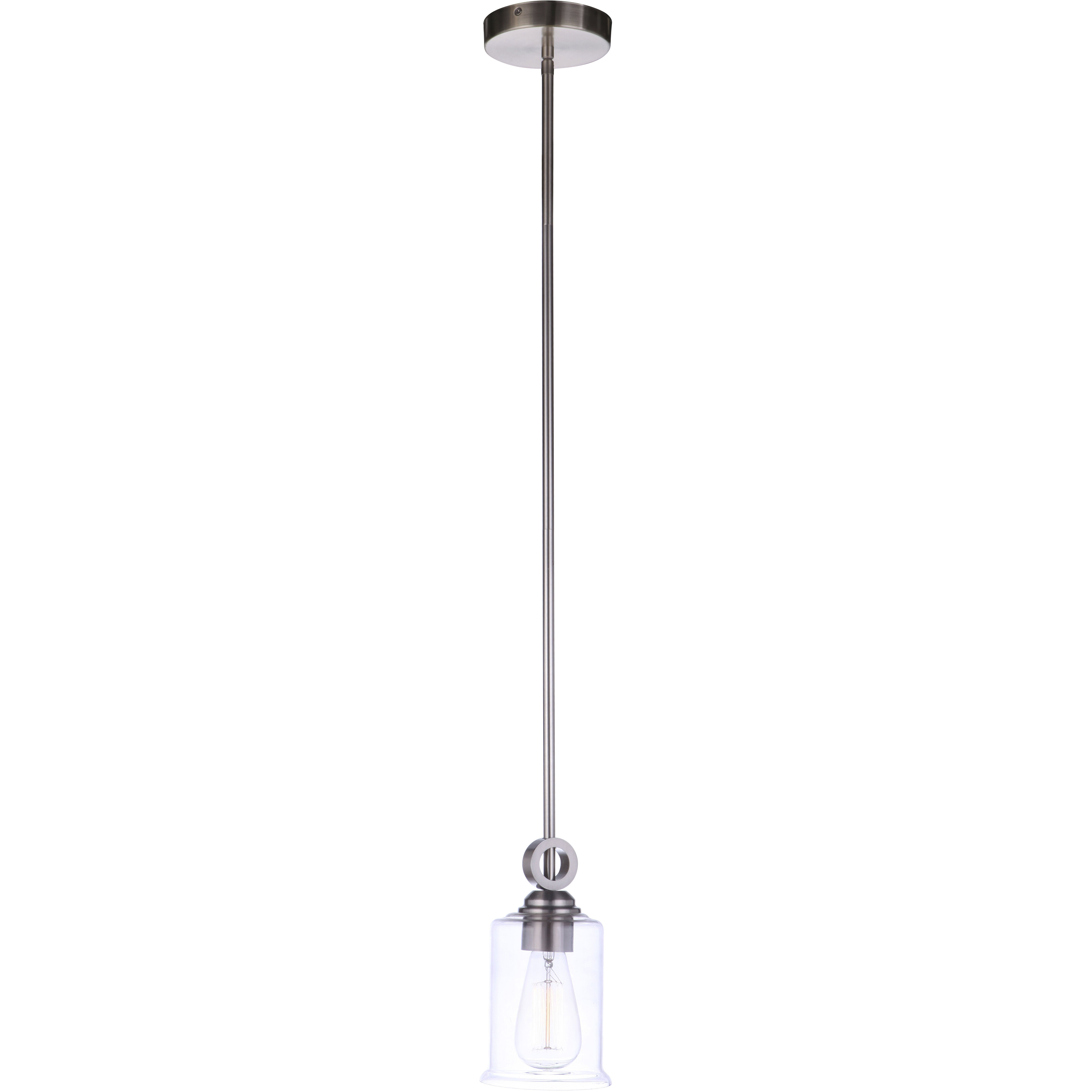 Romero 1 Light 5 inch Brushed Polished Nickel Mini Pendant Ceiling Light