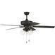 Pro Plus 104 52 inch Espresso with Matte Espresso Wet Rated ABS Blades Outdoor Contractor Fan
