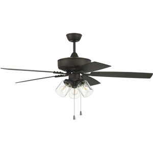 Pro Plus 104 52 inch Espresso with Matte Espresso Wet Rated ABS Blades Outdoor Contractor Fan