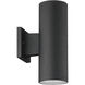Pillar LED 12 inch Textured Black Outdoor Wall Mount