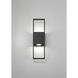 Contact LED 21 inch Textured Black Outdoor Wall Lantern