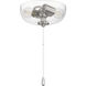 Universal LED Brushed Polished Nickel Fan Light Kit