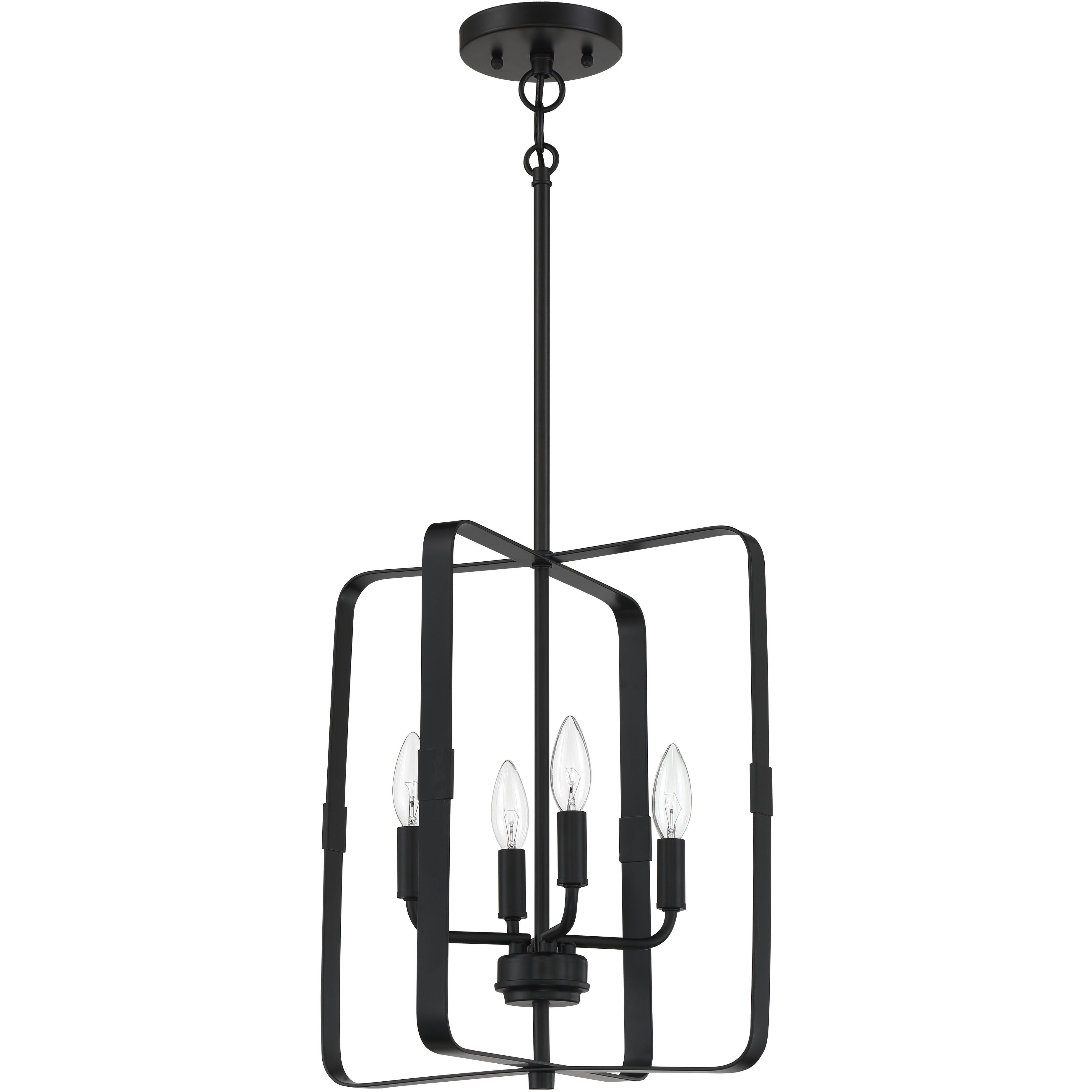 Black foyer outlet light fixture
