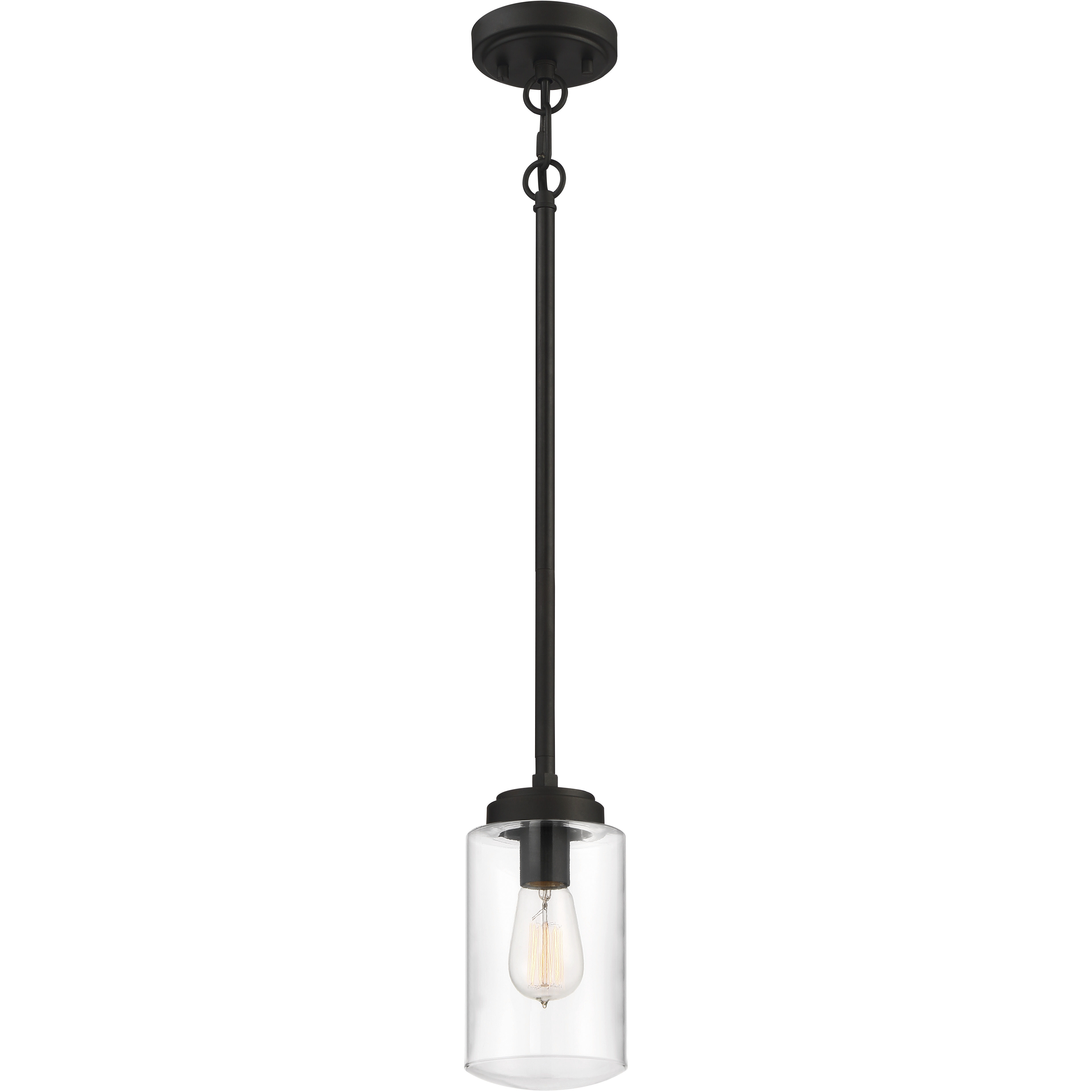 Crosspoint 1 Light 5 inch Espresso Outdoor Pendant