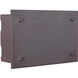 Illuminated Door Aged Iron Lighted LED Chime, Rectangle
