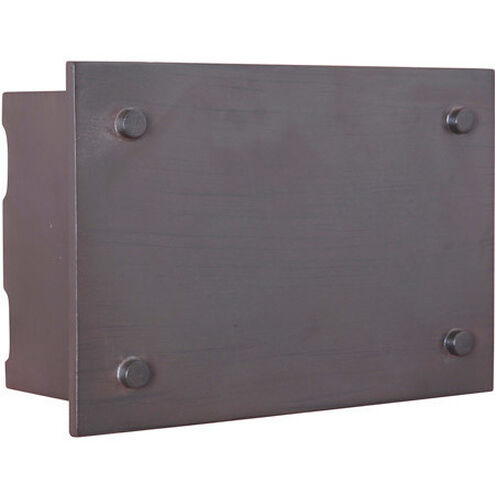 Illuminated Door Aged Iron Lighted LED Chime, Rectangle