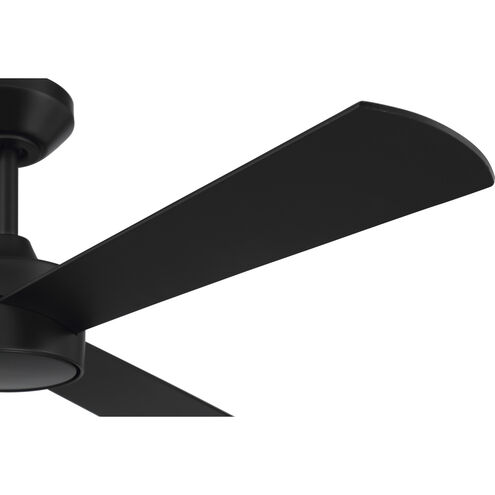 Provision 52 inch Flat Black with Flat Black/Flat Black Blades Ceiling Fan