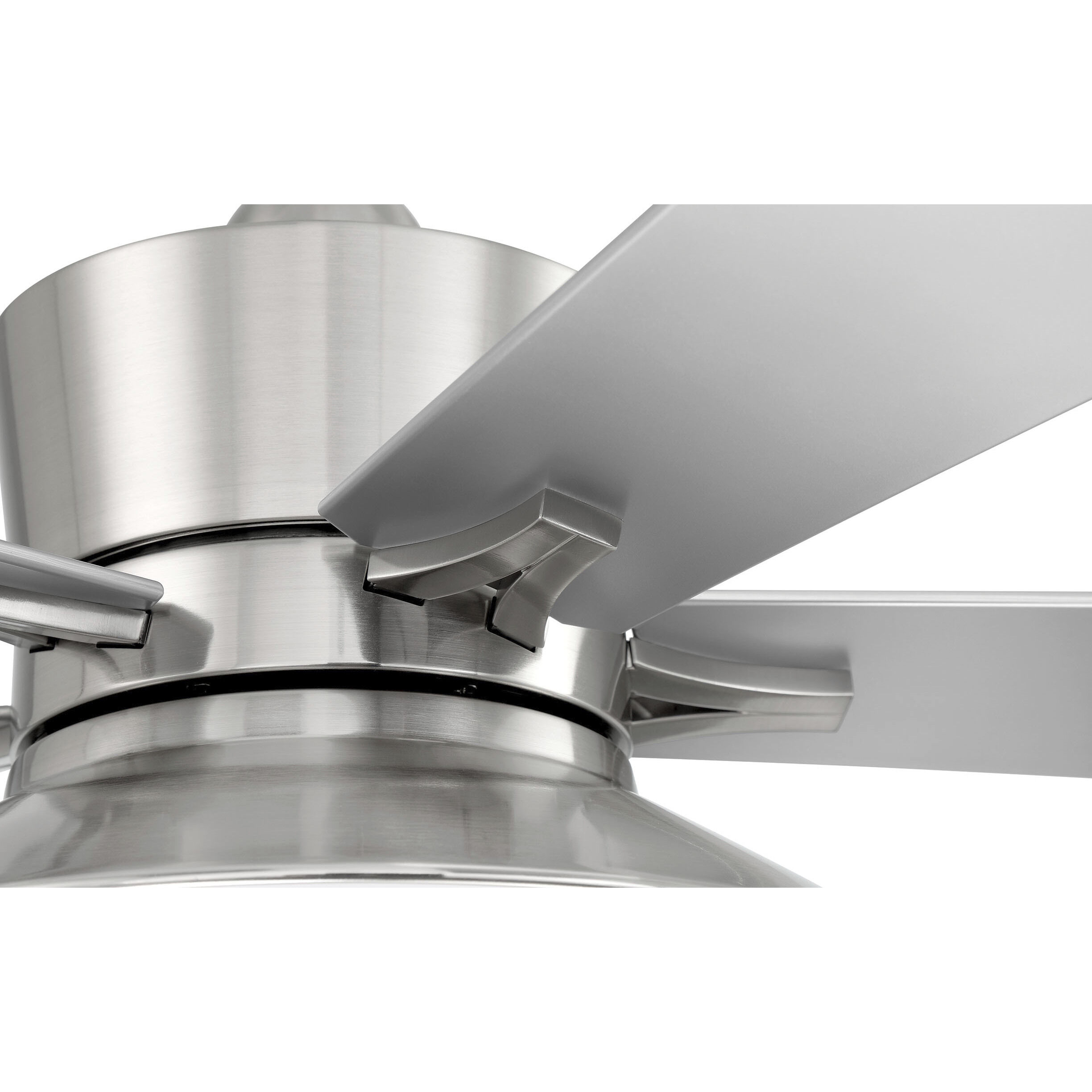 Topper 52 inch Brushed Polished Nickel with Brushed Nickel Blades Fan