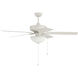 Pro Plus 211 52 inch White with Matte White Wet Rated ABS Blades Outdoor Contractor Fan