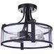 Elliot 3 Light 13.00 inch Semi-Flush Mount