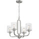 Collins 4 Light 23.75 inch Brushed Polished Nickel Chandelier Ceiling Light