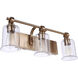 Romero 3 Light 24 inch Satin Brass Vanity Light Wall Light