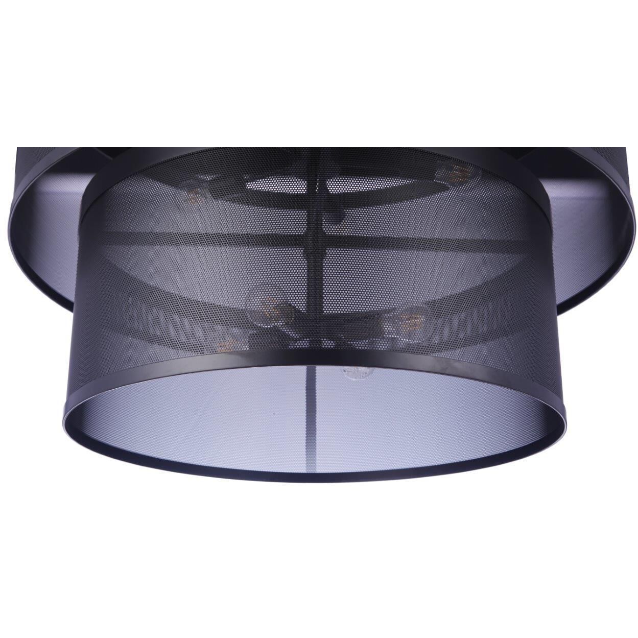 Mesh 9 Light 36 inch Flat Black Pendant Ceiling Light