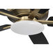 Super Pro 112 60 inch Satin Brass with Black Walnut/Flat Black Blades Contractor Ceiling Fan, Slim
