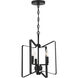 Shayna 3 Light 13 inch Flat Black Convertible Semi Flush Ceiling Light