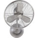 Bellows I 21 inch Brushed Polished Nickel Wall Fan