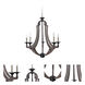 Winton 5 Light 29.5 inch Weathered Pine Chandelier Ceiling Light