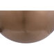 Isabel 5 Light 32 inch Satin Brass Convertible Semi-Flush Ceiling Light