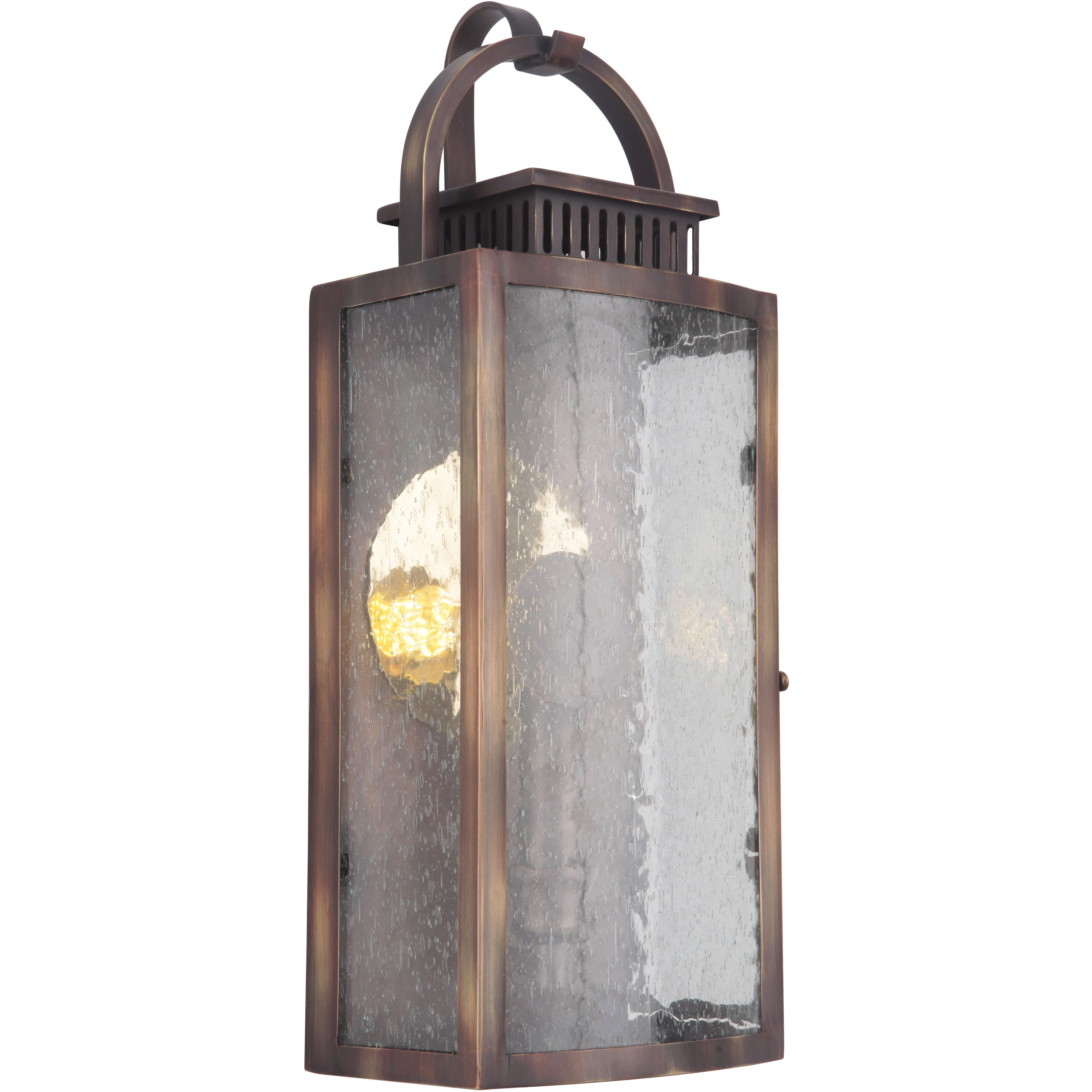 Hearth Outdoor Wall Mount in Weathered Copper, Small