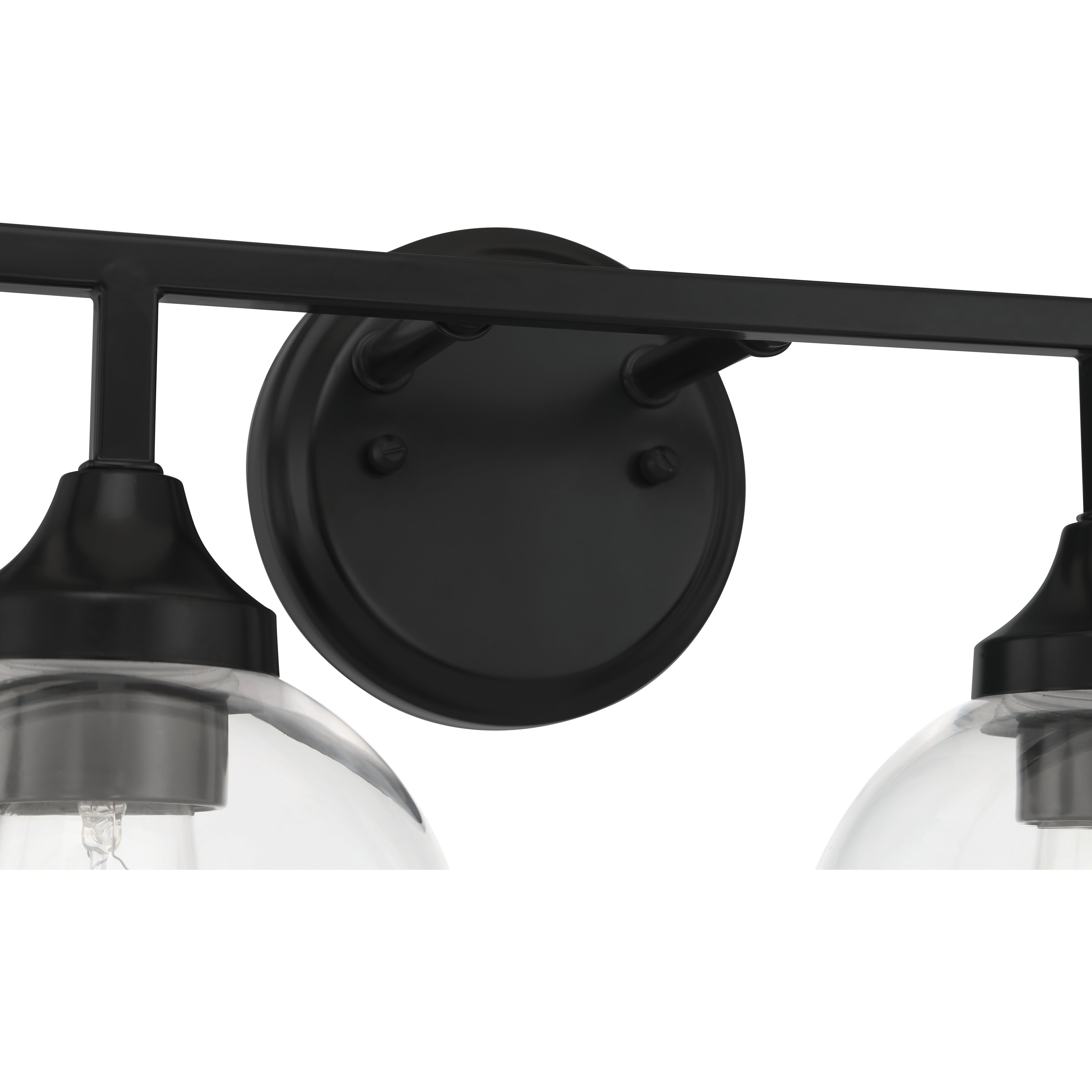 Glenda 4 Light 32 inch Flat Black Vanity Light Wall Light