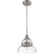 Smyth 1 Light 11 inch Brushed Polished Nickel Mini Pendant Ceiling Light