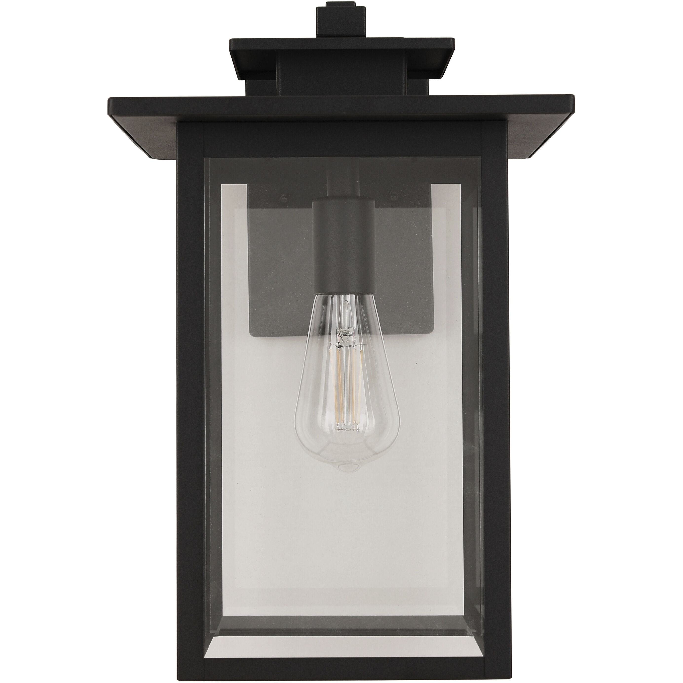 Rock Creek 1 Light 15.38 inch Textured Black Outdoor Wall Lantern