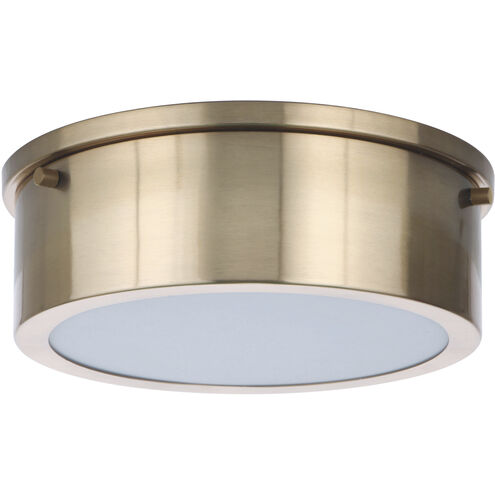 Fenn LED 9 inch Satin Brass Flushmount Ceiling Light