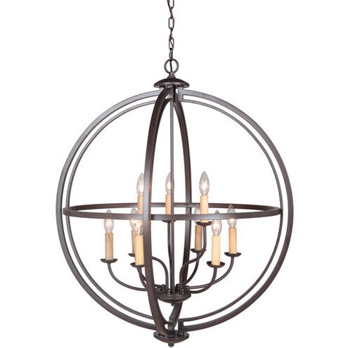 Berkeley 9 Light 30 inch Espresso Foyer Light Ceiling Light, Jeremiah