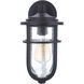 Voyage 1 Light 13 inch Midnight Outdoor Wall Lantern