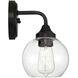 Glenda 1 Light 6 inch Flat Black Wall Sconce Wall Light