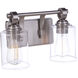 Romero 2 Light 14 inch Brushed Polished Nickel Vanity Light Wall Light