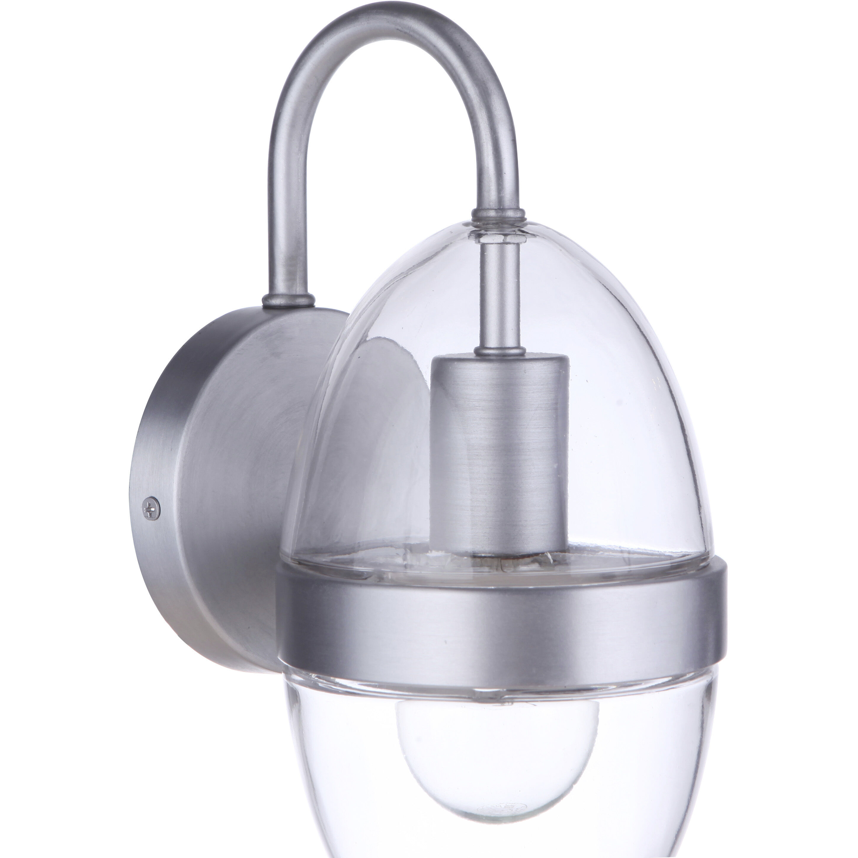 Sivo Outdoor Wall Mount in Satin Aluminum, Small