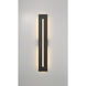 Profiled LED 30 inch Textured Black Outdoor Wall Lantern
