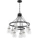 Neighborhood Thatcher 9 Light 30 inch Flat Black/Brushed Polished Nickel Chandelier Ceiling Light in Flat Black / Polished Nickel, Neighborhood Collection