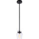 Neighborhood Trystan 1 Light 6 inch Flat Black Mini Pendant Ceiling Light