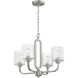 Collins 4 Light 23.75 inch Brushed Polished Nickel Chandelier Ceiling Light
