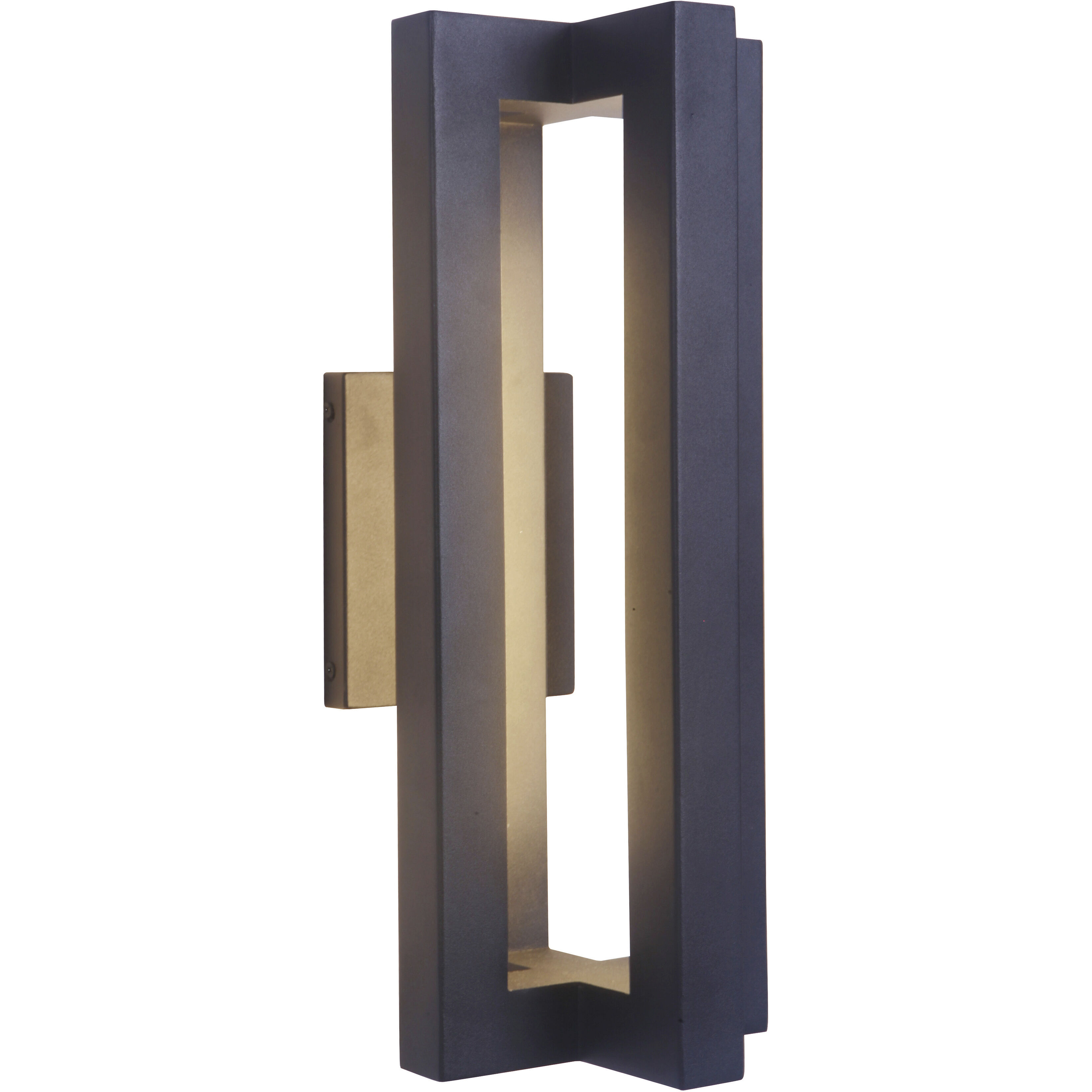 Kai LED 18 inch Textured Black Outdoor Wall Mount in Textured Matte Black, Medium